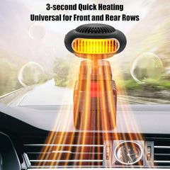 Battery Operated Space Heater, 1500mAh Large capacity Portable Battery Powered Heater, with 360° Adjustable Settings, Dual Cooling & Heating Modes for Car/Camping/Office/Indoor (1 Battery,15-cell)