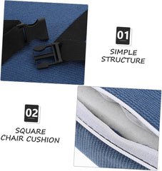 Toyvian Square Chair Cushions with Ties Non-Slip Seat Cushions for Dining Room Solid Color Outdoor Pads Fit for Square Stools Comfortable Stylish