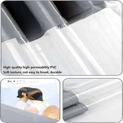 Waterproof Outdoor Patio Curtains Clear Tarp Panel, with Zip Door Tent Side Panels for Porch, Gazebo, Pergola, Canopy, Customizable (Color : Gray, Size : 2.5x2.5m/8.2x8.2ft)