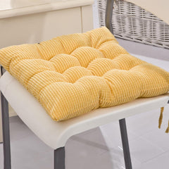 Crushed Memory Foam Pads Chair Cushion Non Slip Chair Pad with Buckles Fixied Rebound Filling Seat Cushion Coffee