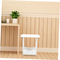 Happyyami Wooden Night Stand Modern Minimalist Bedside Table for Spaces Versatile Side Table for Living Room Bedroom Patio Easy to Organize Essentials Finish