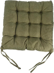 1pc Reversible Seat Pad Cushion with Ties for Non- Support Thicken Chair Cushion for Dining Room Kitchen Living Room Easy to Clean Air Dry