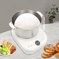 Electric Dough Maker with Ferment Function, 5L Stainless Steel Dough Maker with Intelligent Operating Panel, for Home, Breakfast Store, Restaurant, Noodle Shop Bread Dough Mixer