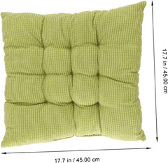 Amosfun Cushion for Chair Square Seat Mat Home Decor Cotton Corduroy Hip Enhancer Comfortable Light