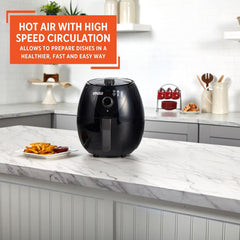 IMUSA 3.3qt Electric Air Fryer, Black