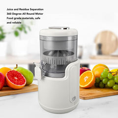 Electric Juicer Machine, Electric Citrus Juicer, Rechargeable Portable Juicer, Leakproof 360 Degree Motor Squeezer for Lemon, Orange, Citrus, Fruit, Vegetable, Cryfoktxgc07khqd6