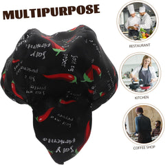 Healifty Creative Chili Design Chef Hat Comfortable Kitchen Working Cap for Waiters Chefs Restaurant Cooking Uniform