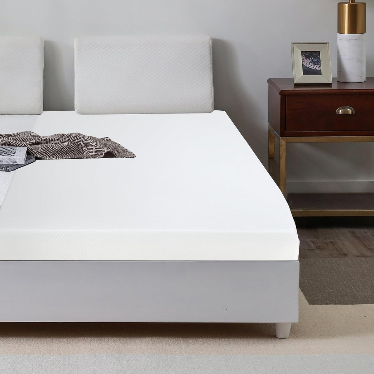 5 Inch Full Size Mattress, Bamboo Charcoal Gel Mattresses Full Mattress, Full Size Memory Foam Mattress, Mattress Full Size Bed, CertiPUR-US Certified, Full Bed Mattress for Bed Frame, Bunk Bed,White