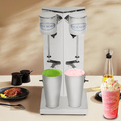 650ML Commercial Milkshake Maker, 180W Electric Single-Head Milk Shake Machine Stainless Steel Milk Shaking Machine with 650ml Cup, Stand Mixer 18000RMP High Speed for Drink Mixer