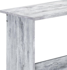 Gaming Table Home Office Computer Desk with Shelves, Writing Desk with Bookshelf, Modern Simple Study Table Workstation for Small Space, 39.50" x 32.50" x 34.50" Black