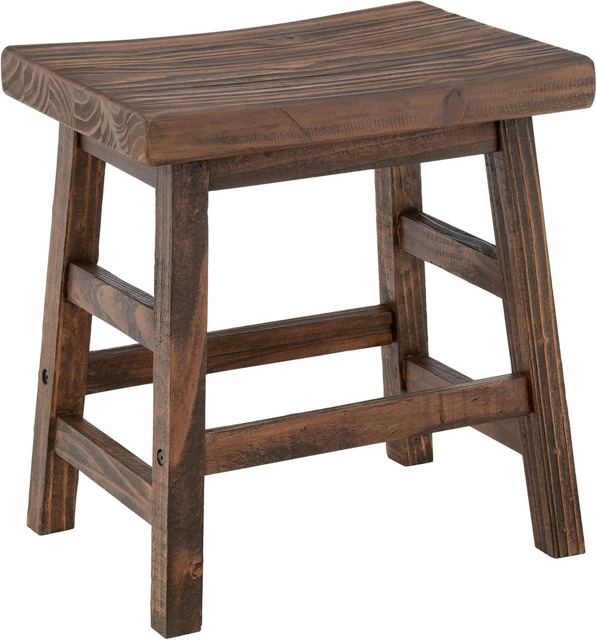 Pomona 32-Inch Compact Writing Desk with Solid Wood Top and Metal Frame – Rustic Industrial Style Small Home Office Desk with Durable Lacquer Finish and Floor Levelers by Alaterre Furniture (Natural)