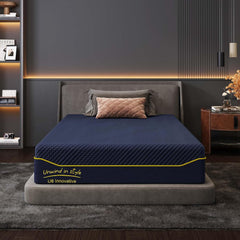 Full Size Mattress in a Box, 14 Inch Luxury Gel Memory Foam Mattress Full for Cool Night Sleep & Pressure Relief, Medium Firm, Enhanced Support & Breathability, 75"*54"*14", Navy Blue (14 Inch, Full)