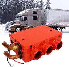 Portable Car Defroster 3-Hole 50W Red Windshield Heater Fan, Auto Heater Accessory(24V)