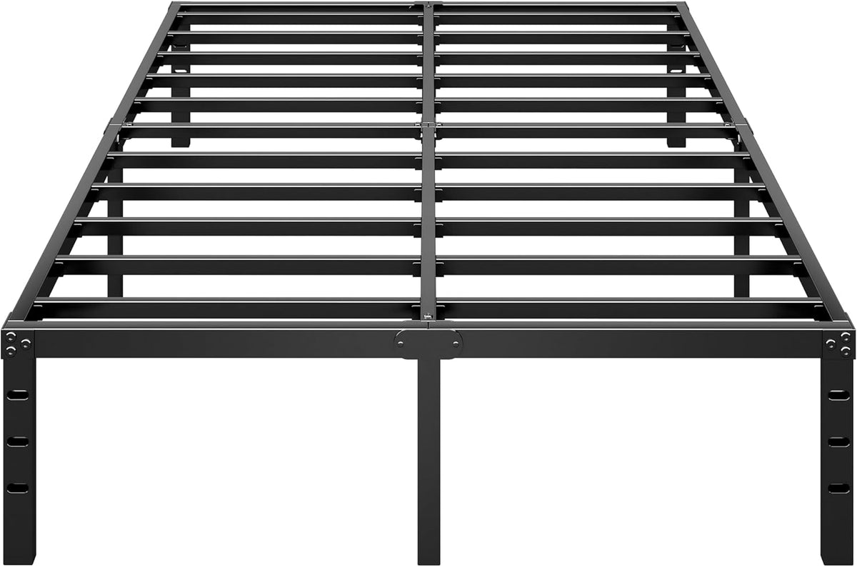 Metal Platform Bed Frame 14 Inch Tall,No Box Spring Needed,King Size Bed with Heavy Duty Strong Support Slats,Easy to Assemble,Black
