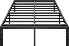 Metal Platform Bed Frame 14 Inch Tall,No Box Spring Needed,King Size Bed with Heavy Duty Strong Support Slats,Easy to Assemble,Black