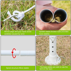 Outdoor Canopy 10x10 ft Tent Heavy Duty Gazebo Pavilion Tent for Party Wedding Events Beach BBQ,White