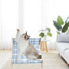 Cat Hammock Bed Removable Elevated Dog Pet Hammock Bed Beach Chair Soft Comfortable for Indoor Outdoor Cat Small Pets