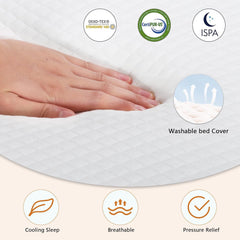 8 Inch Gel Memory Foam Full Size Mattress for Back Pain,Superior Hybrid Lumbar Support Pressure Relief,Zoned Support Spring,CertiPUR-US Certified Medium Firm Bed Mattress in a Box
