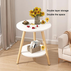 Coffee Table for Living Room，Tea Table for Living Room，Sofa Side Table，Centre Table Living Room，Double Storage Coffee Table，for Living Room/Tea Room/Small Spaces(C,40CM/15.7IN)