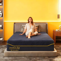 Full Size Mattress 14 inch Gel Memory Foam Mattress for Cool Sleep & Pressure Relief, Luxury Medium Firm Mattresses, Fiberglass Free, CertiPUR-US Certified, 75'' x 54'', Navy Blue (14 Inch, Full)