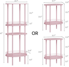 Small Round Side Table,Bedside Table with Storage, Morden Round Nightstand, Samll Side Table for Living Room，Bathroom，Bedroom, Nursery, Laundry, Black