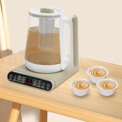 Electric Tea Kettle, 1.8 L Glass Electric Kettle with Infuser, Temperature Control, Electric Tea Pot, Automatic Shut Off, 24 H Keep Warm for Coffee and Boiling Water