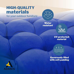 Cushions for Dining Chairs, 15.7" x 15.7" Non-Slip Kitchen Seat Cushions with Silicone Bottom, Memory Foam Chair Pads for Dining Chairs, (Set of 2) (Grey)