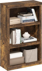 Furinno PASIR Book Shelf, 4-Tier Bookshelf, Bookcase, 9.4" x 23.6" x 41.7", for Living Room, Bedroom, Home Office, Amber Pine