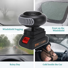 Battery Powered Space Heater, Battery Operated Heaters for Indoors, Heater Portable Battery Operated, 1500mAh Li Battery, Easily Fits into Any Room or Car for Office Indoor Use (15-cell battery*1)