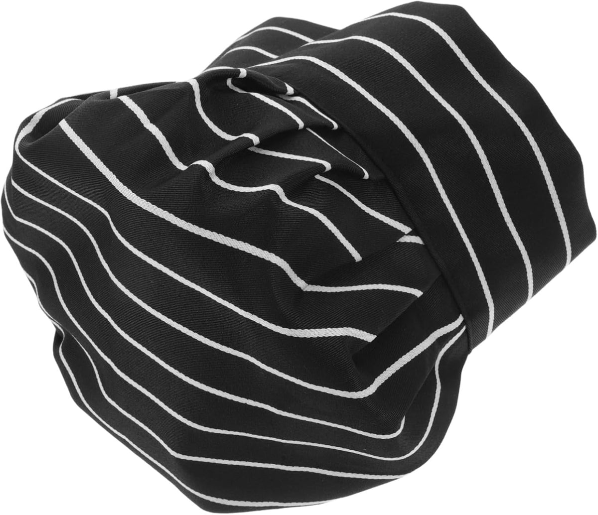 Adjustable Cotton Chef Hat Pleated Design Ventilated Cooking Baker Cap for Hotel Bakery Food Service Multi