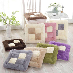 Chair Cushions for Dining Chairs, Square Seat Cushion Chair Pads with Ties and Non Slip Backing, Soft Comfort Plush Thick Chair Mat for Kitchen Office Chair Green 15.7 x 15.7 Inch