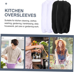 4pairs Arm Sleeves for Kitchen Cleaning and Gardening Elastic Cuffs for Comfort Includes and Sleeves for Household Tasks