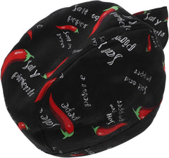Healifty Creative Chili Design Chef Hat Comfortable Kitchen Working Cap for Waiters Chefs Restaurant Cooking Uniform