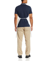 High Five Products AA409 Microporous WBP (Waterproof Barrier Protection) Single-Use Bib-Style Apron, 28" Width x 36" Height, White (Case of 100)