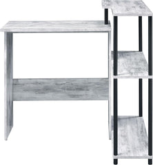 Gaming Table Home Office Computer Desk with Shelves, Writing Desk with Bookshelf, Modern Simple Study Table Workstation for Small Space, 39.50" x 32.50" x 34.50" Black