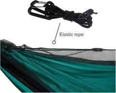 Convenient Portable Quick Set Up Mosquito Net Camping Hammock Outdoor Hanging Bed Sleeping Swing Hammock (Color : Sky Blue and Pink)