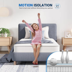 Avenco Twin XL Mattress, 8 inch Twin Size Mattresses with Individual Pocket Spring, Mattress for Kid Bunk Bed, Toddler and Trundle Bed,Certified Safe Foams Mattresses in a Box