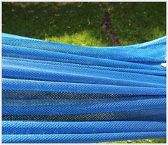 Outdoor Hammock Anti-Rollover Travel Camping Portable Hammock Hanging Chair Outdoor Portable Camping Travel Equipment(Blue)