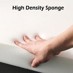 Tri Fold Mattress, Sofa Mattress Foldable in Three, Single/Double Floor Mattress with Washable Cover, Folding Couch Guest Mat for Space-Saving Car Tent