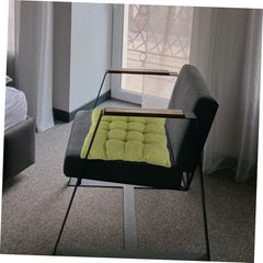 Amosfun Cushion for Chair Square Seat Mat Home Decor Cotton Corduroy Hip Enhancer Comfortable Light