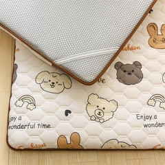 Floor Mattresses, Japanese Futon Mattress, Single/Twin/Queen/King Size Sleeping Pad,Portable Sofa Bed(Beige,47"x79")