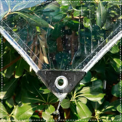 Outdoor Tarpaulin Curtains Clear,PVC Waterproof Tarpaulin Side Panels-400g/m²,Transparent Soft Glass,Heavy Duty Tarp Covers,Tear Resistant＋Uv-Ray for Gazebo Pergola Carport,W×H-2.5×3.3m/8.2×10.8ft