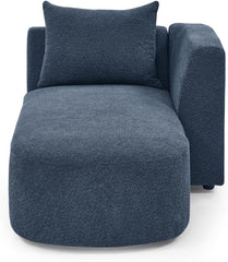 Modular Sectional Sofa, DIY Customizable Configuration, Solid Wood Frame & Pocket Spring Cushions, Loop Yarn Fabric, High-Density Sponge, for Living Room, Apartment, Conference (Navy+Style-3)