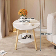 Coffee Table for Living Room，Tea Table for Living Room，Sofa Side Table，Centre Table Living Room，Double Storage Coffee Table，for Living Room/Tea Room/Small Spaces(C,40CM/15.7IN)