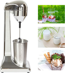 Electric Milk Shaker Maker,180W Commercial Stainless Steel Drink Mixer Machine Smoothie Milk Ice Cream Blender for Kitchen Tea Shops Coffee Shops 110V 650ml 18000RPM (Type 1)