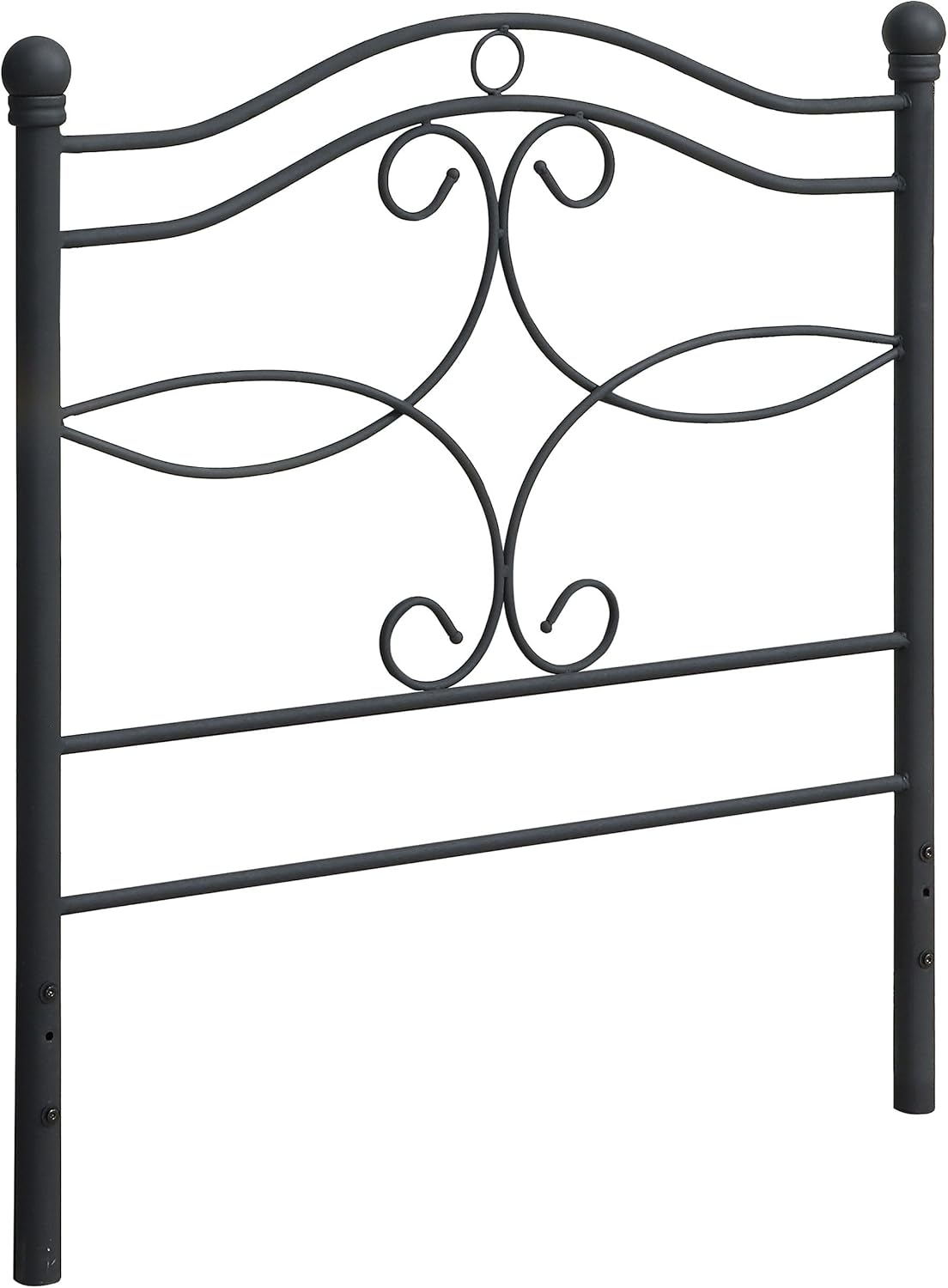 Coaster Home Furnishings Callie Transitional 42-inch Metal Open Frame Headboard for Bedroom Twin Size Matte Black 450102T