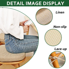 Dining Chair Cushion Set of 1, Non-Slip Kitchen Chair Pad, with Straps seat Cushion Suitable for Restaurants, Balconies, terraces(#2,42x40cm/17x16in)