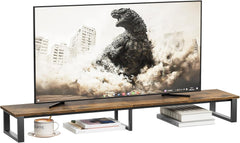 aboxoo 47" TV Riser for 32-60 inch TV, TV Riser Stand Shelf, Tabletop TV Stand Riser, Computer Monitor Table for Home Living Room, Study Office (Black)