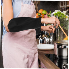 4 Pairs Reusable Kitchen Oversleeves Oil Proof Arm Sleeves for Cooking Cleaning