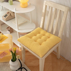 Crushed Memory Foam Pads Chair Cushion Non Slip Chair Pad with Buckles Fixied Rebound Filling Seat Cushion Coffee